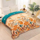 Boho Throw Blanket for Bed, 100% Cotton Soft Rustic Quilt Fall Blanket, 80" 90" Floral Printed Farmhouse Decor Bed Blankets, All Season Rustic Reversible Bohemian Throw Quilt by CozyNest Decor