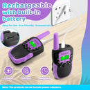 Vvinca Walkie Talkies for Kids, Rechargeable Walkie Talkie 2 Pack Toy Gift for 3-12 Year Old Girl Boy with 22 Channel 2 Way Radio Flashlight 3 Mile Long Range for Adventure Game Camping Outdoor by TinyTreasures Baby Boutique