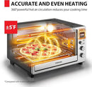 TOSHIBA ChefFry Air Fryer Toaster Oven Combo, 26.4 QT Large Capacity, 12-in-1 Countertop Toaster Oven, Stainless Steel by CozyNest Decor