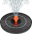3.5W Solar Fountain, Upgrade Solar Bird Bath Fountains, Water Fountain Outdoor with 4 Fixed Rods & 8 Orange Nozzles, Solar Fountain Pump for Pond, Patio,Outdoor, Garden, Pool by GreenHaven Gardens