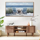 HGUAOA Coastal Wall Art - Large Landscape Wall Pictures for Living Room, Bedroom Pictures, Ocean Beach Artwork, Blue Above Bed Wall Decor Coastal Landscape Wall Art,Framed Beach Pinting by CozyNest Decor