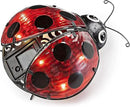 Elenon Ladybug Decor Solar Lights, Metal Ladybugs Outdoor Decorative Yard Art Garden Sculptures & Statues for Patio Yard Pathway by GreenHaven Gardens