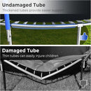 Upgraded 16FT 15FT 14FT 12FT 10FT 8FT Trampoline Outdoor with Basketball Hoop and Net, Capacity for 4-6 Kids and Adults by TinyTreasures Baby Boutique