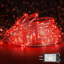 66FT 200 LED Rope Lights for Outside, Christmas String Lights with Waterproof 8 Modes, Flexible and Connectable Plug in Fairy Lights for Outdoor Indoor Bedroom Patio Wedding Decorations, Red by GreenHaven Gardens