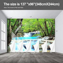 Forest Landscape Wall murals Woodland Tree Peel and Stick Wallpaper for Bedroom Living Room - 96"x137" by CozyNest Decor