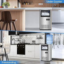 Ice Machine Commercial Ice Maker Machine, 150 Lbs /24H, 30 lbs Bin, Under Counter Built-in or Freestanding, Stainless Steel Household Use, Restaurant Bar Kitchen Cafe by CozyNest Decor