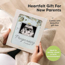 Pregnancy Journal for First Time Moms Gifts - 90 Pages Hardcover Pregnancy Memory Book, Beautiful & Cute Baby Book Keepsake, Ultrasound Baby Scrapbook, Mom To Be Gift (Frost) by TinyTreasures Baby Boutique