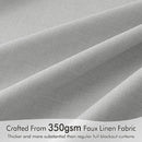 MIULEE 100% Blackout Curtains 120 Inch Long 2 Panels for Bedroom, Thick Luxury Faux Linen Black Out Curtain Room Darkening Back Tab Pleat Window Textured Drapes with Hooks for Living Room, Gery by CozyNest Decor
