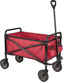 Amazon Basics Collapsible Folding Heavy Duty Utility Wagon for Outdoor Sports, 265 pounds Weight Capacity, Camping, Garden, and Shopping, 27.6 x 40.9 x 20 inches, Red by GreenHaven Gardens