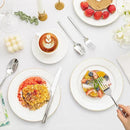 KINGSTONE Silverware Set with Serving Utensils, 45-Piece Forged Flatware Set Cutlery Set Premium Stainless Steel, Service for 8, for Kitchen, Home, Wedding, Party, Mirror Polished and Dishwasher Safe by CozyNest Decor