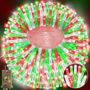 Heceltt 1600 LED 630 FT String Lights Outdoor, 8 Modes Christmas Lights Plug in, IP44 Waterproof Led String Lights with Timer and Memory for Home Party Tree Decorations (Red Green and White) by GreenHaven Gardens