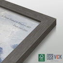 VCK 22x28 Frame Set of 3, Gray Solid Wood Poster Picture Frame, Exclusive Wood Grain, Wall Gallery Frame by CozyNest Decor