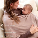 Momcozy Nursing Cover for Breastfeeding, Soft Privacy Poncho, Multi-Use Nursing Shawl, Portable Breast Feeding Covers for Women, Includes Laundry Bag (Brown) by TinyTreasures Baby Boutique