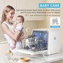 Midea MDC17P4CWW Portable Countertop Mini 5L Built-in Water Tank, Baby Care, No Hookup Needed, 360° Dual Spray,High-Temp wash, Dishwasher for Apartments& RVs, White, Whole by TinyTreasures Baby Boutique