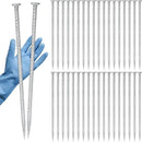 Tandefio 36 Pcs 14 Inch Rebar Stakes, 1/2 Inch Diameter Threaded Galvanized Steel Ground Anchors Plant Support Garden Stakes, Heavy Duty Metal Landscape Spikes for Speed Bump Tent by CozyNest Decor
