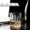 Whiskey Glasses Set of 4,Rock Glasses,11 oz Lead-Free Crystal Bourbon Glass,Old Fashioned Glass for Bourbon,Cognac,Irish Whisky,Personalised Whisky Glass Gift Set for Men,Dad,Brother by CozyNest Decor