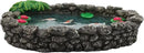 GlitZGlam KOI Miniature Pond for a Fairy Garden. A Miniature Pond for a Miniature Fairy Garden and Enchanted Garden Accessories by GreenHaven Gardens