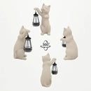 Solar Powered Garden Resin Statue Lights, 10 Inch Waterproof Outdoor Animal Cute Cat Figurine Lights, Suitable for Patios, Balconies, Lawns, Courtyards, Etc. (Hand) by GreenHaven Gardens