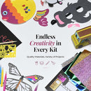20 Arts & Crafts Kit for Kids, All-Inclusive, No Mess Craft Kits & Supplies for Boys & Girls – DIY Creative Activity, Easy Step-by-Step Guide, Individually Packaged Crafts, Christmas Gift, Travel Gift by TinyTreasures Baby Boutique