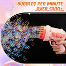 ShinyRelief 4 Pack Wedding Bubble Guns 32 Holes with Light, 4 Bottles Solution, Romantic Bubble Maker for Outdoor Ceremony, Wedding Party Favors, Photo Props, Reception Entertainment(Pink) by TinyTreasures Baby Boutique