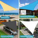 Amagenix Sun Shade Sail 9X9X12.7 Curved Edge Outdoor Shade Canopy Cream Breathable 95% UV Block Shade Cloth for Patio Garden Backyard (We Make Custom Size) by GreenHaven Gardens