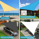 Amagenix Sun Shade Sail 19X19X19 Curved Edge Outdoor Shade Canopy Cream Breathable 95% UV Block Shade Cloth for Patio Garden Backyard (We Make Custom Size) by GreenHaven Gardens
