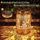 2 Pack Solar Lanterns Outdoor Garden Decor with Shepherd Hook, Gardening Gifts for Mom Grandma Women Hummingbird Sunflower Metal Decor Waterproof Solar Lights LED Decorative for Garden Yard Patio by GreenHaven Gardens