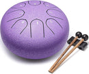 Steel Tongue Drum Percussion, 6 Inch 8 Notes Musical Instruments, Music Gifts for Family Friends (Lavender) by TinyTreasures Baby Boutique