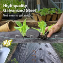 6 Inch Landscape Staples, More Thicker Heavy Duty 8 Gauge Galvanized Landscape Stakes, 125 Packs Garden Staples for Lawns, Weed Barriers, and Landscape Fabrics, Irrigation Hose, Tent Pegs by CozyNest Decor