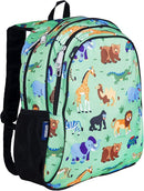 Wildkin 15-inch Kids Backpack – Durable, Padded, Adjustable for School & Travel - Wild Animals by TinyTreasures Baby Boutique