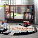 Personalized Nursery Crib Bedding Set: Orange Forest Custom Name 5 Piece Baby Crib Sets with Sika Deer Theme - Toddler Double Layer Blanket Set, Comfortable Crib Bed Sheets for Baby Grils by TinyTreasures Baby Boutique