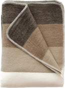 LATITUDE ZERO, Alpaca Wool Throw Blanket | Warm, Ultra-Soft, Breathable, Non-Itchy Blanket-Throw | Hypoallergenic and Beautiful Fabric (Brown) by CozyNest Decor