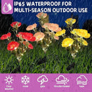 3Pack Outdoor Solar Garden Decor Lights, Waterproof Solar Powered Hydrangea Lotus Flower Lights Bright Up to 12 Hrs,Led Flowers for Yard Patio Lawn Decorative (Solar Flowers Style 1) by GreenHaven Gardens