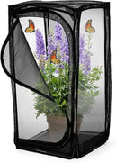 Kingrol 30-Inch Butterfly Habitat Cage, Large Pop-Up Mesh Terrarium with Zipper Opening, Portable & Collapsible Insect Enclosure for Caterpillars & Monarch Butterflies by CozyNest Decor