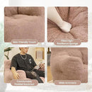 Bean Bag Chair with Filler, Bean Bag Sofa with Tufted Soft Stuffed Filling, Fluffy and Lazy Sofa, Comfy Cozy BeanBag Chairs with Memory Foam for Dorm, Apartment, Living Room (Pink) by CozyNest Decor