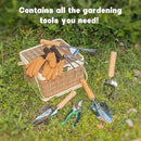 8 Piece Heavy Duty Gardening Hand Tools Set with Bamboo Gift Box Pruning Shears, Weeder and Heavy Duty Stainless Steel Gardening Tools with Wooden Handles - Ideal Gardening Gift for Women by GreenHaven Gardens