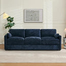 Tbfit Modern Couch Sofa, 89" Cloud Couch w/Pillows, Pocketed Spring Seat, Comfy 3-Seater Plush Foam Cushions, Chenille Fabric Removable Covers, Soft Upholstered Living Room Furniture Home Apartment by CozyNest Decor