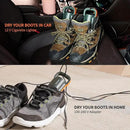 XCMAN Portable Shoe Dryers and Boot Dryer，Boot dryer for winter Boots, Work Boots, Rain Boots, Tennis Shoes, Ski Boot Liners,With integrated fan and heater-Ultra Silent | 12V DC/AC Converter| US Plug by CozyNest Decor