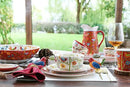 Bico Red Spring Bird Ceramic 16 inch Oval Platter, Microwave & Dishwasher Safe by CozyNest Decor