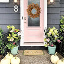 22 Inch Fall Wreath for Front Door Artificial Autumn Wreath with Eucalyptus Leaves Wild Flowers Harvest for Festival Thanksgiving Halloween Farmhouse Wall Home Decor by CozyNest Decor