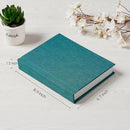 Photo Album 5x7 with Writing Space Linen Cover 5x7 Photo Album Book Holds 20 Photos Ideal for Wedding Theme-Album and Baby Photo Albums (Dark Green,20 Pockets) by TinyTreasures Baby Boutique