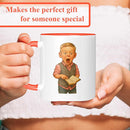 Personalized Coffee Mug, Custom Photo Caricature Gift, Funny Customized Coffee Gift for Men & Women, Custom Mugs with Pictures, Orange 11oz Customized Ceramic Tea Cup by TinyTreasures Baby Boutique