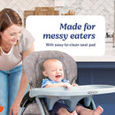 Graco Slim Snacker High Chair, Ultra Slim, Fast-Folding, Multiple Recline Positions, Comfortable Feeding, Whisk by TinyTreasures Baby Boutique