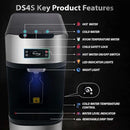 iSpring Bottleless Water Dispenser with Built-in 4-Stage Filtration, Hot/Cold/Room Temp, Self Cleaning, Stainless Steel, Model: DS4S by CozyNest Decor