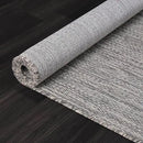 Washable Indoor Outdoor Rug 5x7 Weather Resistant Area Rugs Modern Solid for Porch Deck Balcony Backyard Patio Outside Carpet (5 X 7 Silver Grey) by CozyNest Decor