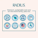 RADIUS USDA Organic Kids Toothpaste 3oz Non Toxic Chemical-Free Gluten-Free Designed to Improve Gum Health for Children's 6 Months and Up - Coconut Banana - Pack of 6 by CozyNest Decor