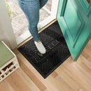 Mibao Front Door Mat Outside Entrance, Durable Outdoor Indoor Mat, Low Profile Heavy Duty Doormat, Non-Slip, Traps Dirt and Moisture, Easy Clean Patio Porch Entryway Mat, 47" x 32", Black by CozyNest Decor
