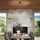 Modern Black Crystal Tree Branch Chandelier, 10-Light 30" Black K9 Crystal Chandeliers for Dining Room, Round Chandelier for Living Room,High Ceiling,Kitchen Island,Foyer,Staircase by CozyNest Decor