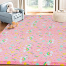 MeMoreCool Kids Floor Futon Mattress Large 6x4 FT, Thicken Foam Tatami Mattress for Children Play Area, Foldable Sleeping Pad Crawling Tatami Mat for Playroom, Pink Rainbow by TinyTreasures Baby Boutique