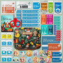EVERLIT Care Rescue Pack | Family-Friendly First Aid Kit for Kids with 200 Pcs Medical Supplies | Travel-Friendly Compact Storage Bag for Home, Car, Travel, Camping, Adventure (Christmas) by TinyTreasures Baby Boutique